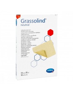 Grassolind Neutral 7,5x10 cm – jałowy opatrunek siatkowy