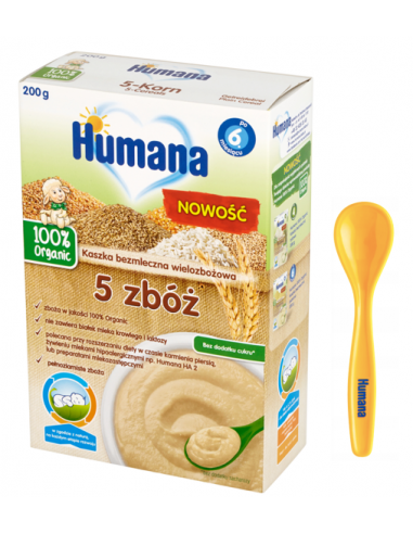 Zestaw Humana 100% Organic kaszka...