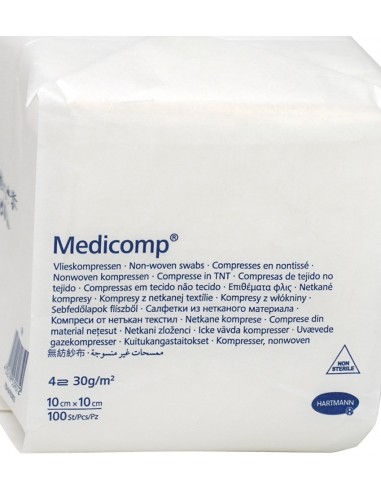 Kompres z włókniny Medicomp 10cmx10cm...