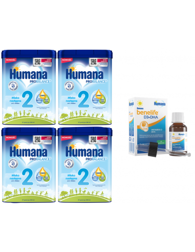 Humana 2 750g x 4szt + GRATIS Humana...