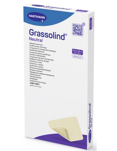 Grassolind Neutral 10x20 cm – jałowy opatrunek siatkowy 30 szt.